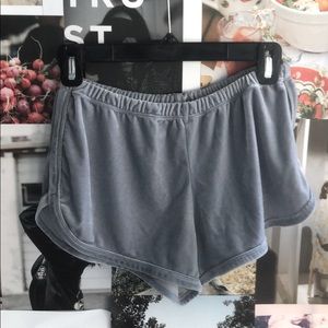 Velvet blue brandy Melville shorts